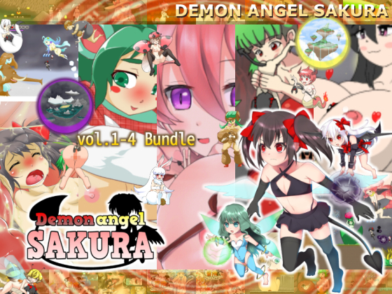 Kokage no Izumi Demon Angel SAKURA vol 1-4 Bundle English Porn Game