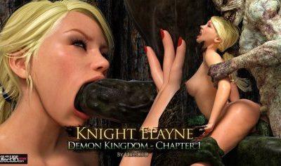Hibbli3D – Knight Elaine – Demon Kingdom 3D Porn Comic