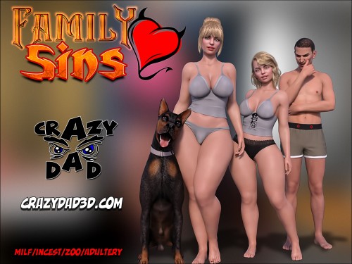 CrazyDad3d - Family Sins 1 - Full comic 3D Porn Comic