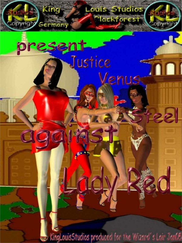 King Louis Studio - Justice Steel - Against Lady Red 3D Porn Comic
